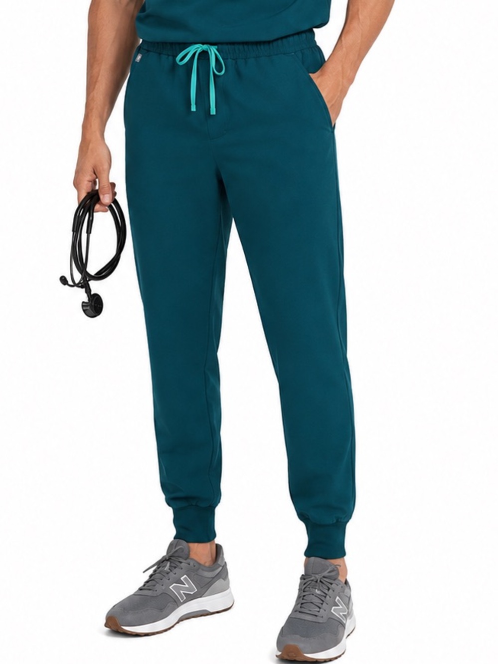 FIGS Tansen Scrub Pants Men’s LT Large Tall Caribbean Blue FIONx Stretch